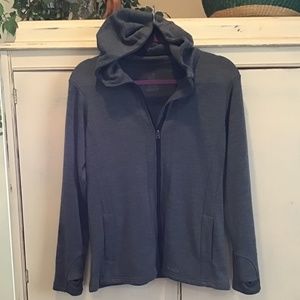 Woolx 100% Merino Wool Sweater Jacket Charcoal Medium